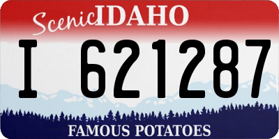 ID license plate I621287