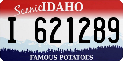 ID license plate I621289