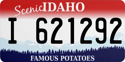 ID license plate I621292