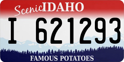 ID license plate I621293