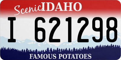 ID license plate I621298