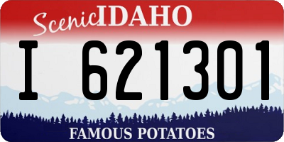 ID license plate I621301