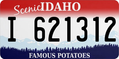 ID license plate I621312