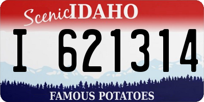 ID license plate I621314
