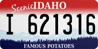 ID license plate I621316