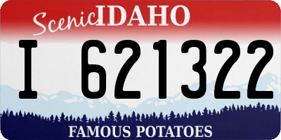 ID license plate I621322