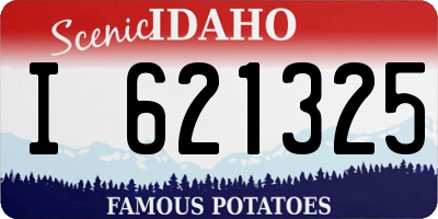 ID license plate I621325