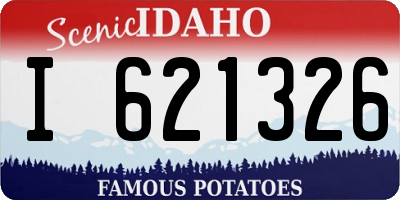 ID license plate I621326
