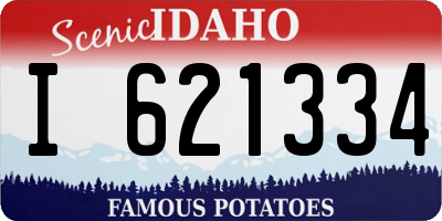 ID license plate I621334