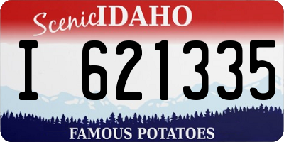 ID license plate I621335