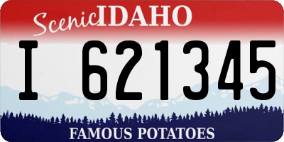 ID license plate I621345