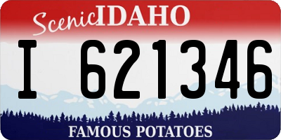 ID license plate I621346