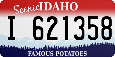 ID license plate I621358