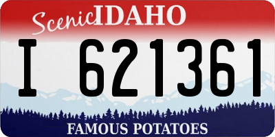 ID license plate I621361