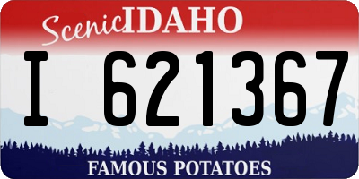 ID license plate I621367