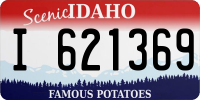 ID license plate I621369