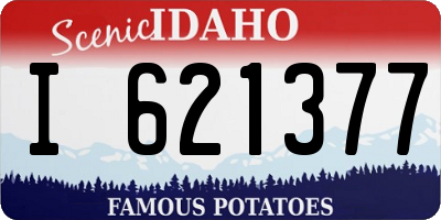 ID license plate I621377