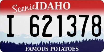 ID license plate I621378
