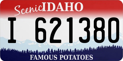 ID license plate I621380