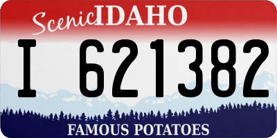 ID license plate I621382