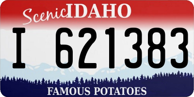 ID license plate I621383