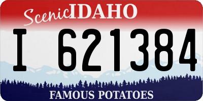 ID license plate I621384