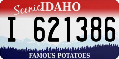 ID license plate I621386