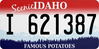 ID license plate I621387