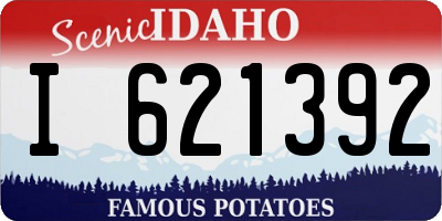 ID license plate I621392