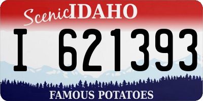 ID license plate I621393
