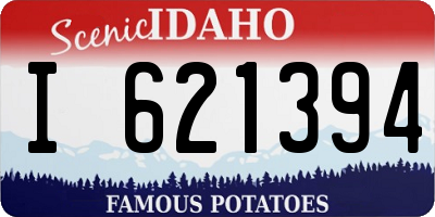 ID license plate I621394