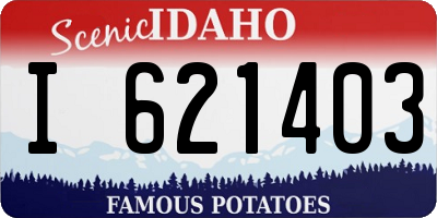 ID license plate I621403