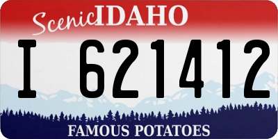 ID license plate I621412