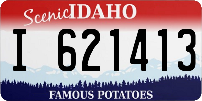 ID license plate I621413