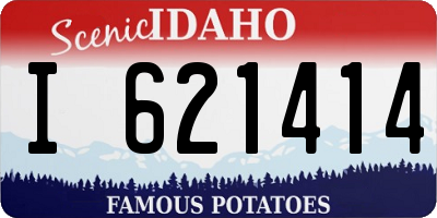 ID license plate I621414