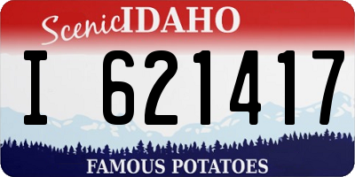 ID license plate I621417