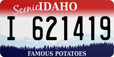 ID license plate I621419