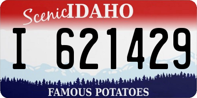ID license plate I621429