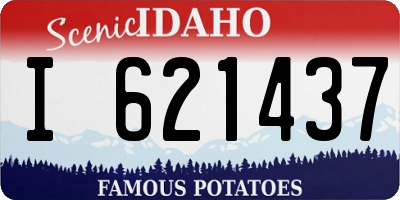 ID license plate I621437