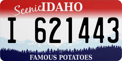 ID license plate I621443