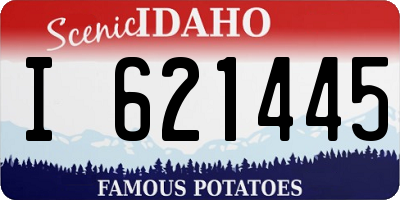 ID license plate I621445