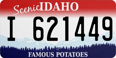ID license plate I621449