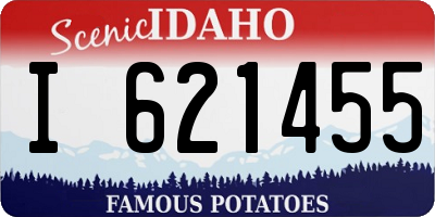 ID license plate I621455
