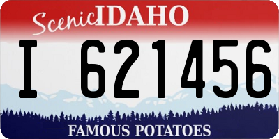 ID license plate I621456