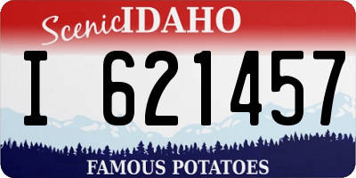 ID license plate I621457