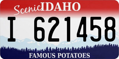 ID license plate I621458