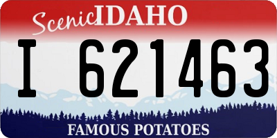 ID license plate I621463
