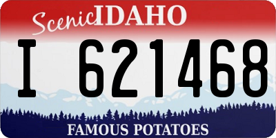 ID license plate I621468