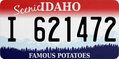 ID license plate I621472