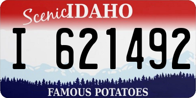 ID license plate I621492